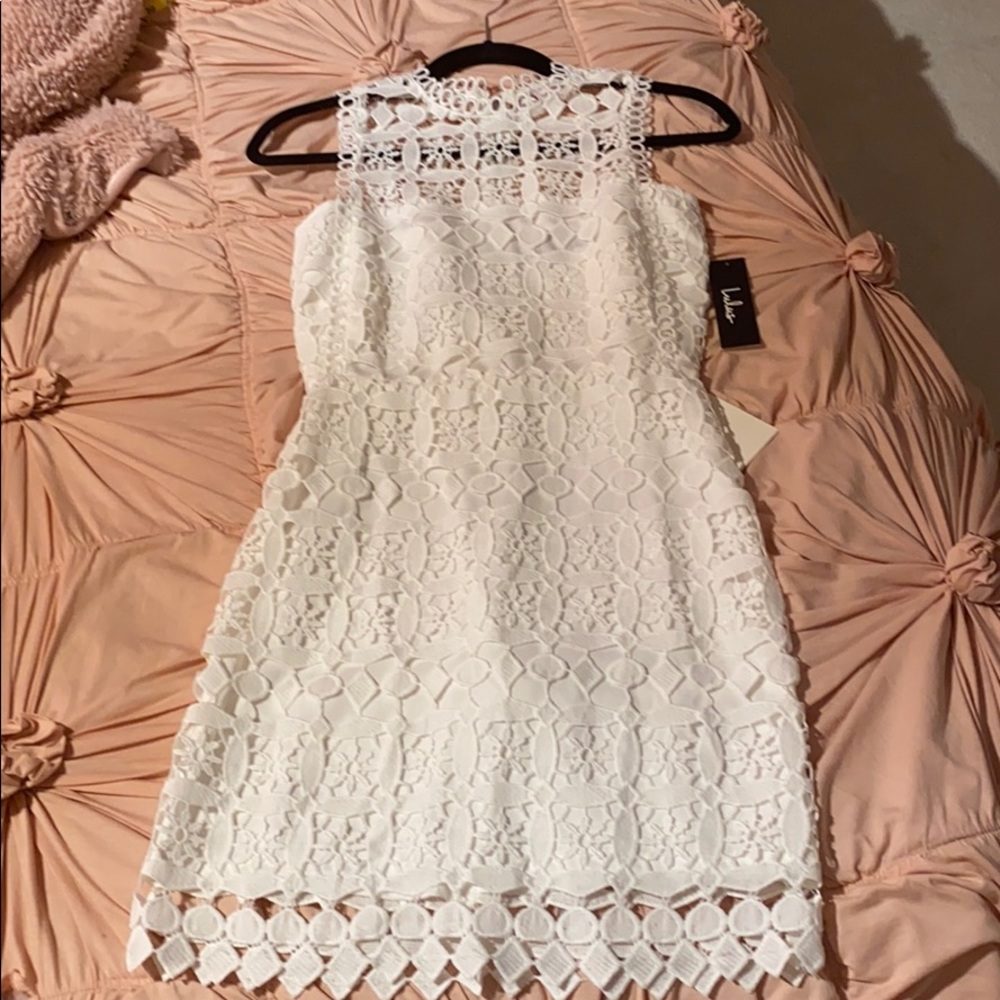 White lace Lulus dress